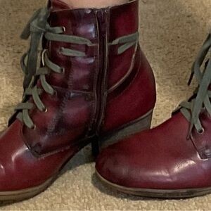 Leather boots, size 11  small scrape as shown in pictures